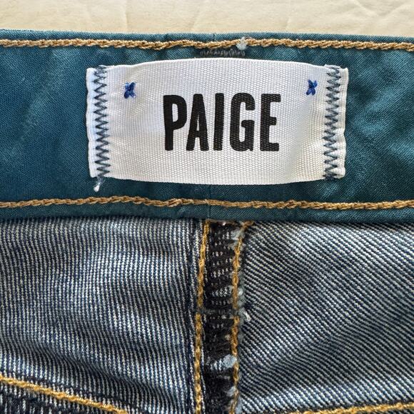 Paige Jeans Women's 26 Blue Skyline Angle Peg Denim Low Rise - Picture 6 of 12